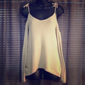 Cream Colored off the Shoulder Sweater